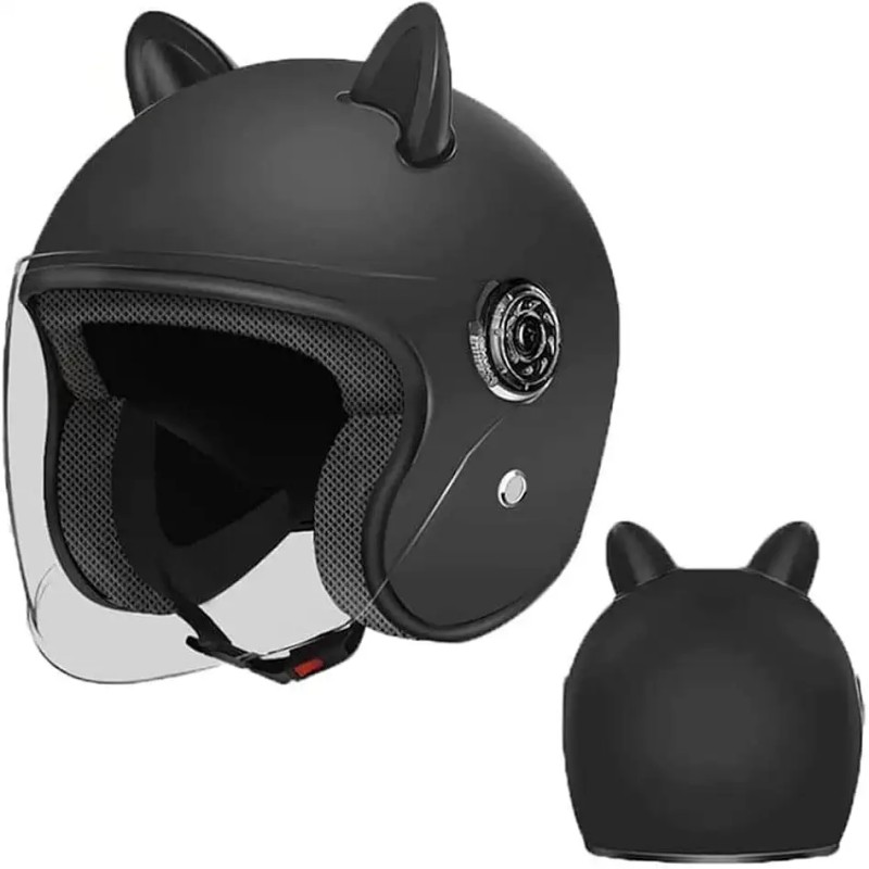 Bike helmet with cat ears