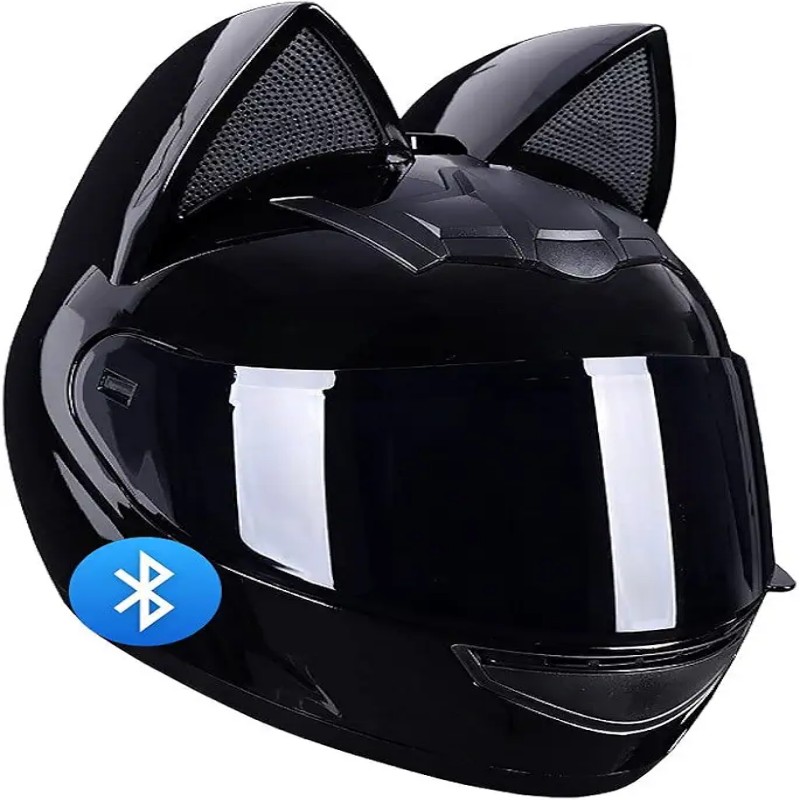 Bike helmet with cat ears