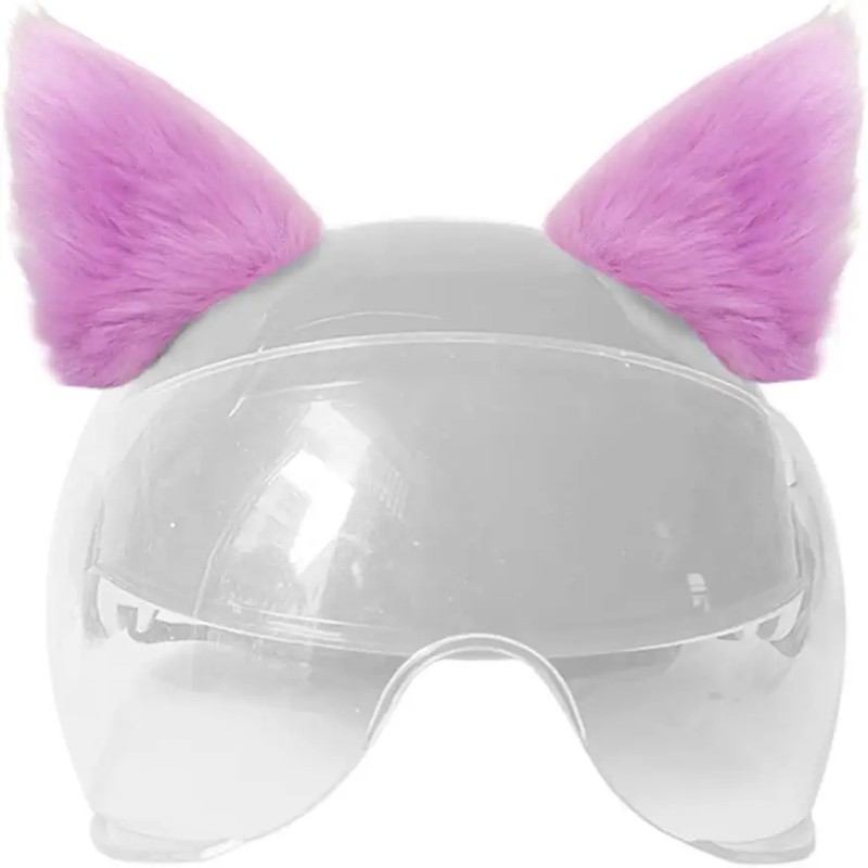 Bike helmet with cat ears