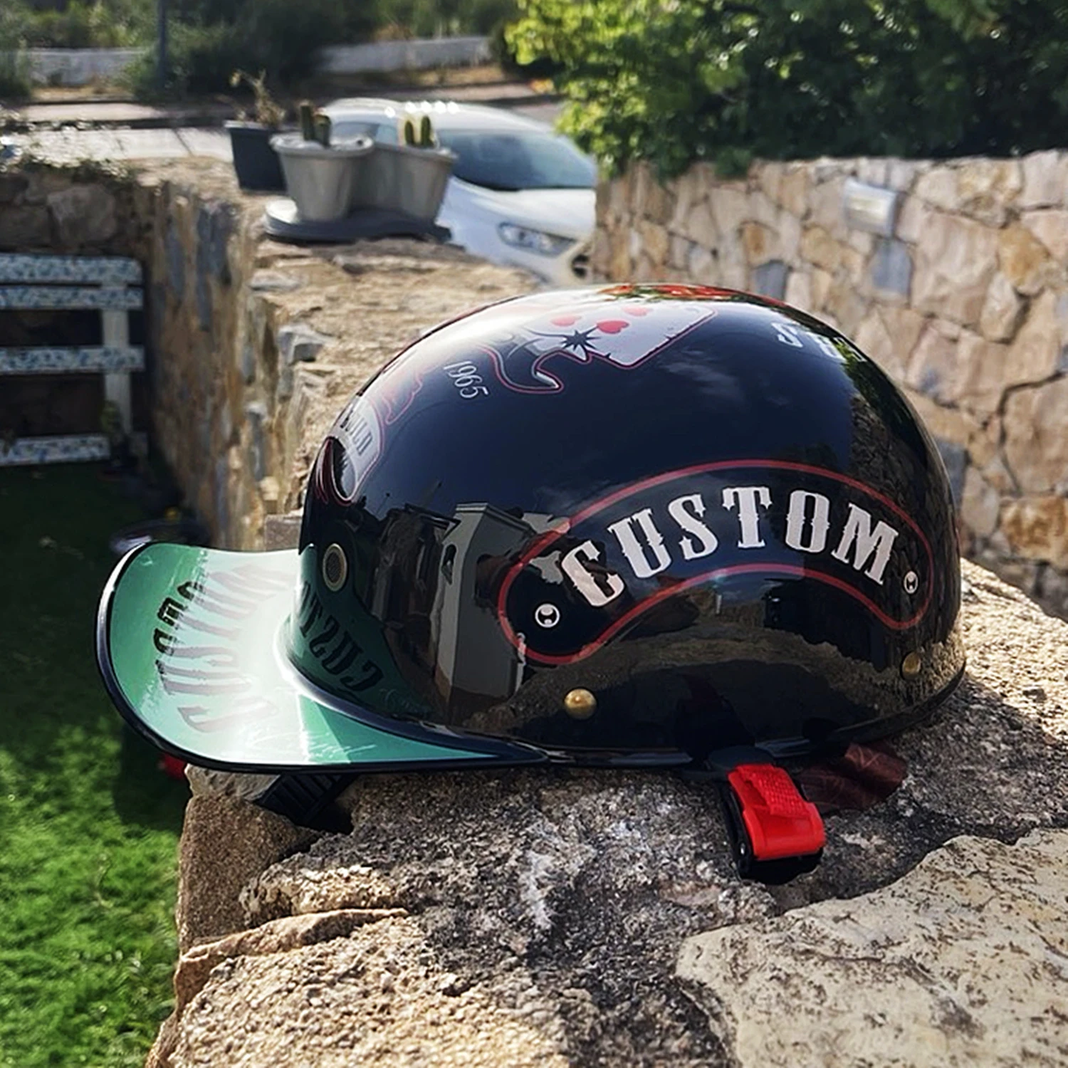 motorcycle half helmet